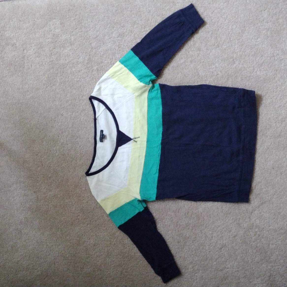 American Eagle Outfitters Multicolor 3/4 Sleeve Tee Women Size Xs Petite